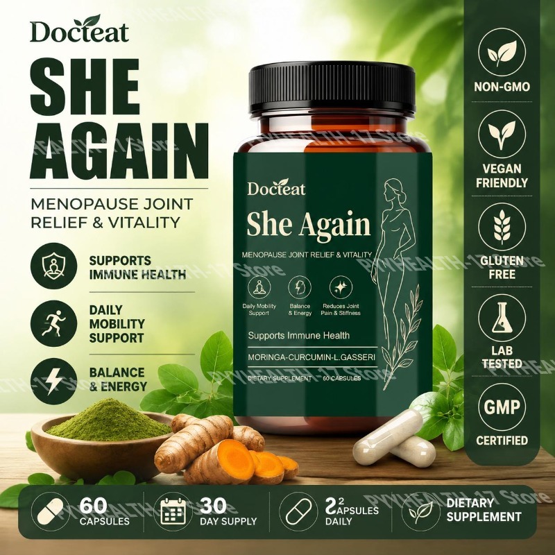 Moringa Leaf Powder - Docteat She Again Menopause Joint Support