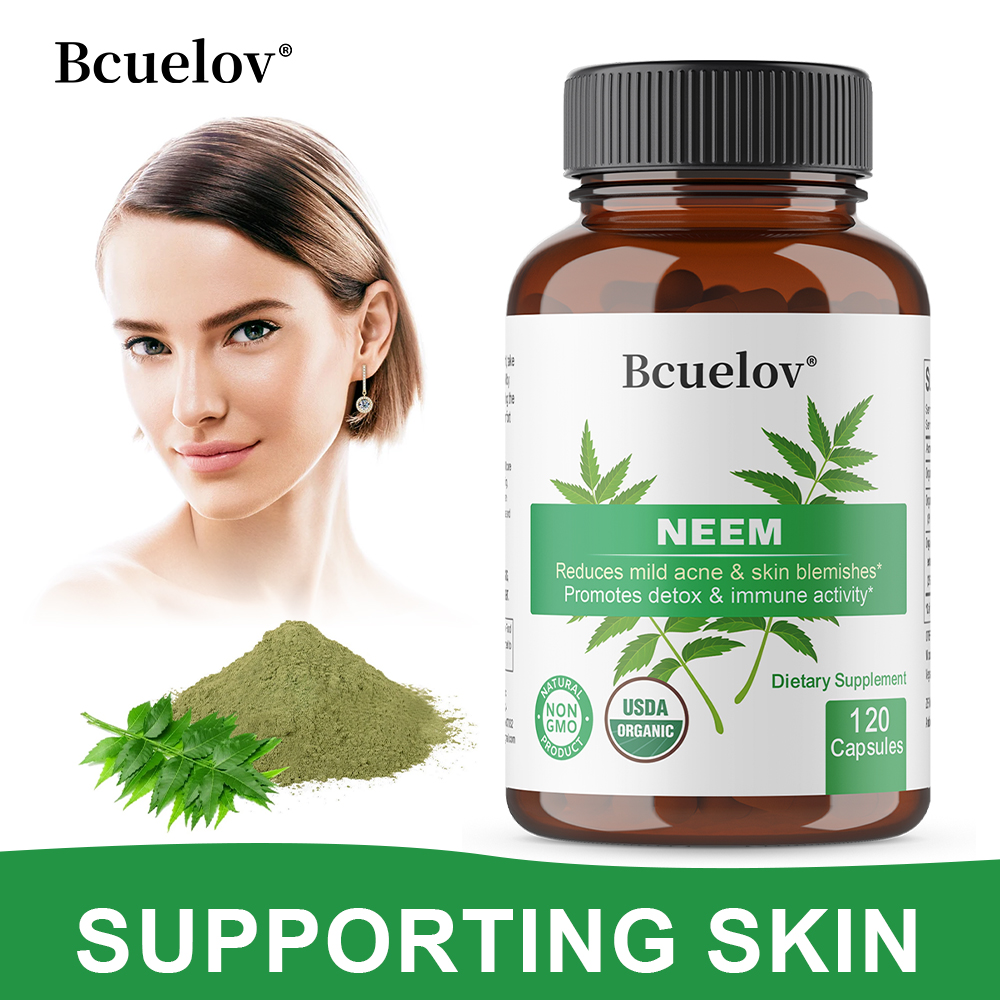 Organic Neem Leaf Capsules, He - đánh giá và giá Herbal And Wellness