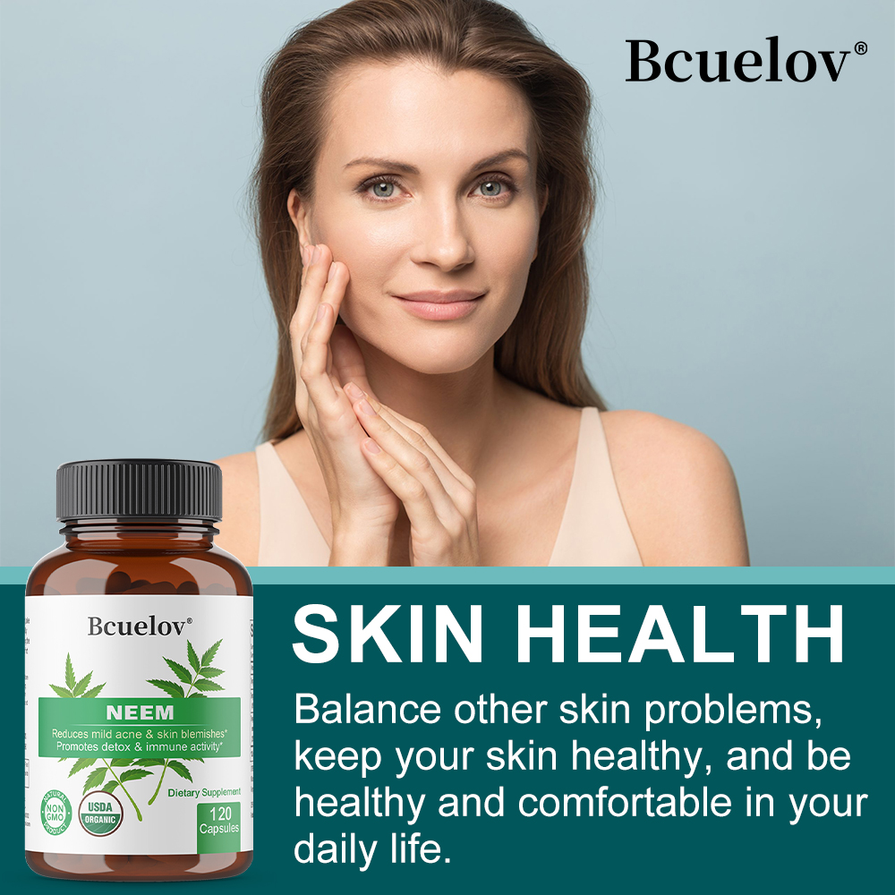 Organic Neem Leaf Capsules, He - đánh giá và giá Herbal And Wellness