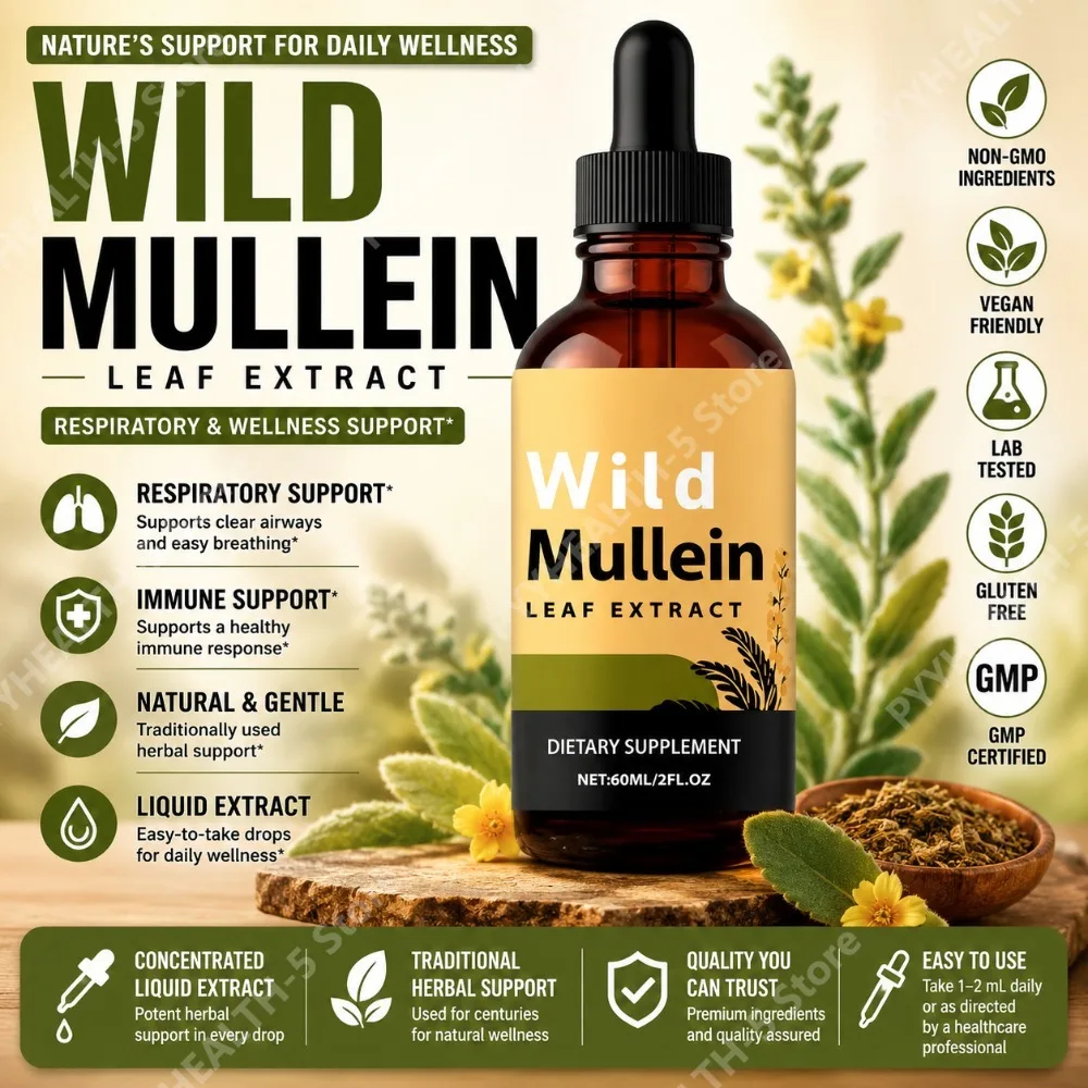 Wild Mullein Leaf Drops with G - đánh giá và giá Herbal And Wellness