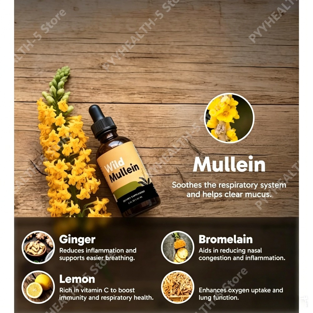 Wild Mullein Leaf Drops with G - đánh giá và giá Herbal And Wellness