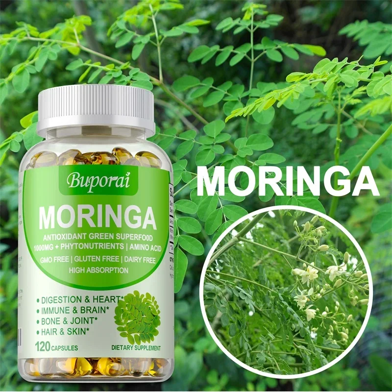 Moringa Capsules 1000mg - Supp - đánh giá và giá Moringa Leaf Powder